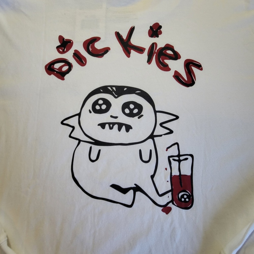 NWT Dickies Skateboarding T-Shirt Mens XL White Franky Villani Vampire L/S NEW - Picture 11 of 12